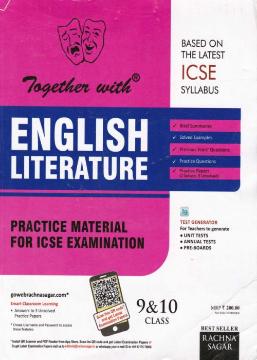 Together With ICSE English Literature Practice Material Class IX- X